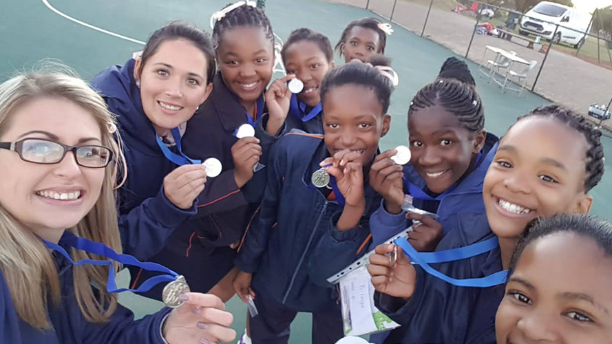 Medal-winning Netball Team